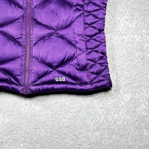 Vintage The North Face Puffer Vest Girls XL Womens Small Goose Down Nuptse 550 - Picture 5 of 12